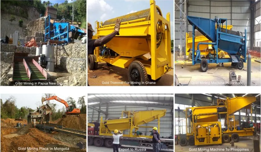 Metal Ore Gold Rotary Scrubber Alluvial Diamond Chrome Copper Tin Ore Mining Processing Wash Washing Plant