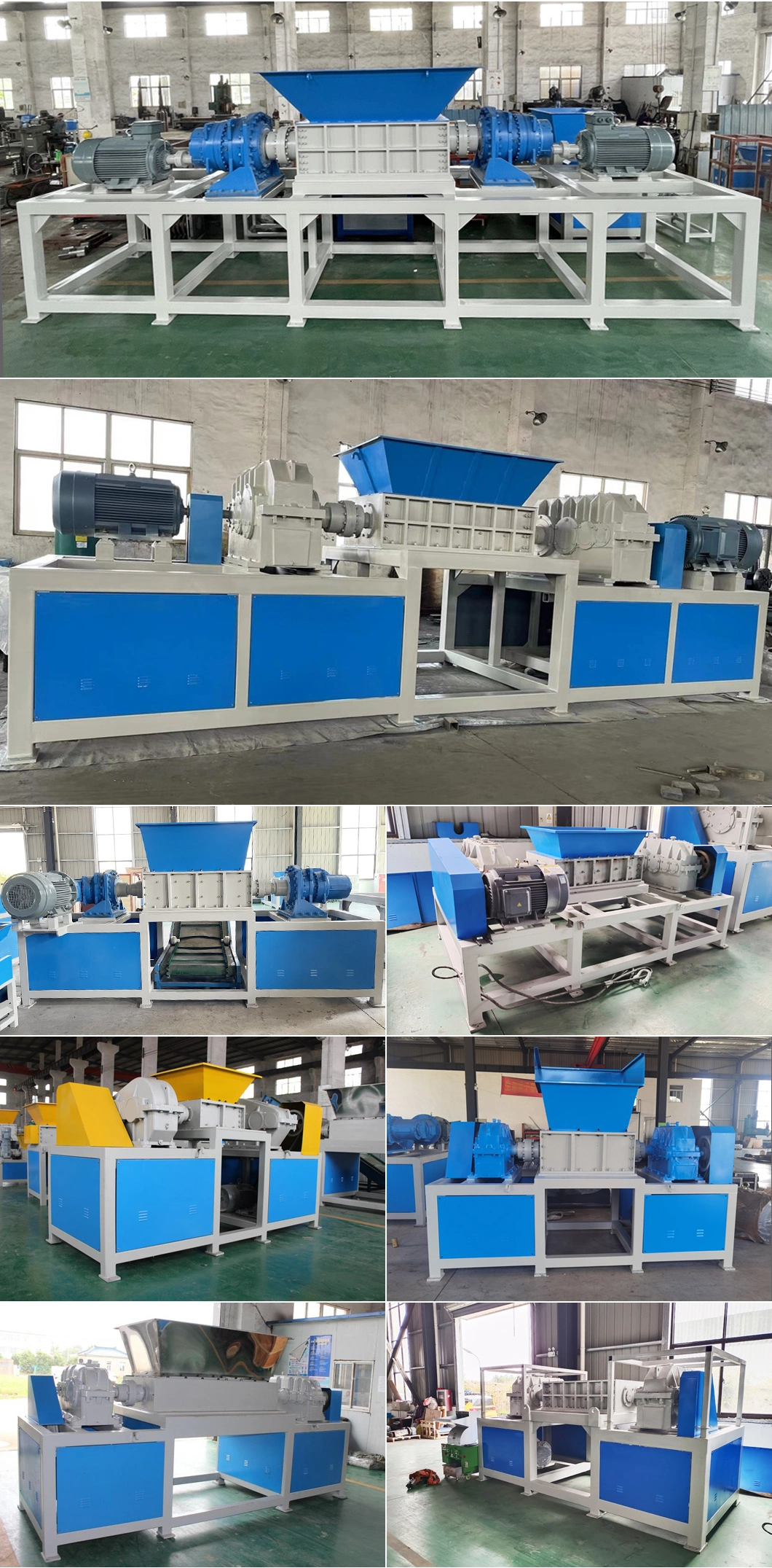 Free Blades Knives!!!Heavy Duty Offsite Large Capacity Double Shaft Dead Animals Poultry Beef/Pig/Chicken Meat/Bone/Carcass/Body Shredder with Production Line