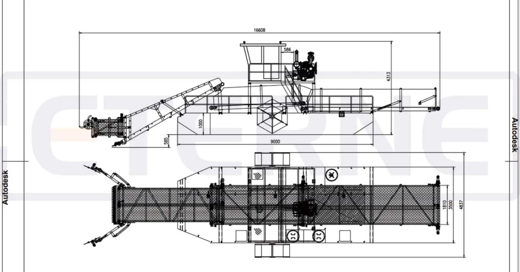 Hydraulic Water Surface Floating Rubbish Cleaning Boat for Protect Environment