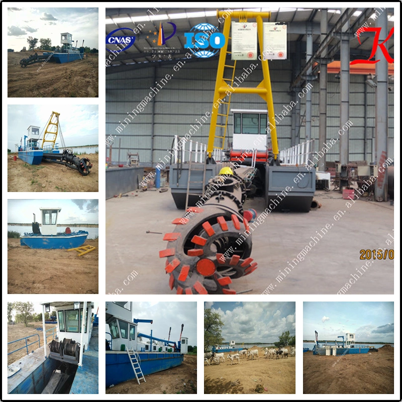 14 Inch Customized Mining Equipment Hydraulic Sand Dredging Machine Mud Dredger Boat Cutter Suction Dredger for Sale