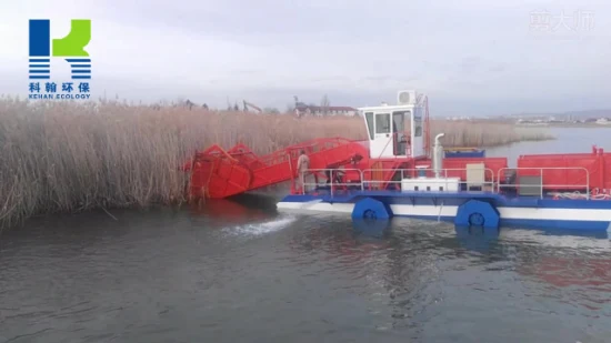 Lixo skimmer barco limpeza superfície da água lixo flutuante
