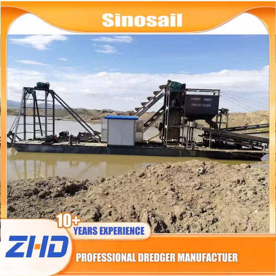 Draga de Mineração de Corrente de Caçamba de Desempenho Confiável para Ouro