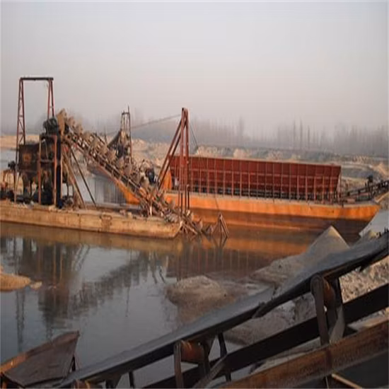 Draga de mineração de corrente de balde para venda de diamantes de ouro no rio